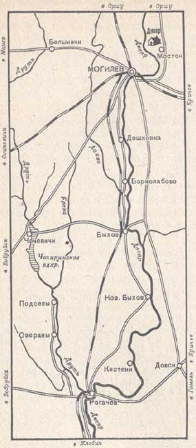 Карта - Схема V. Днепровские маршруты