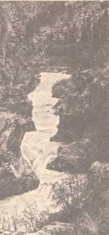 Каньон нарынских водопадов
